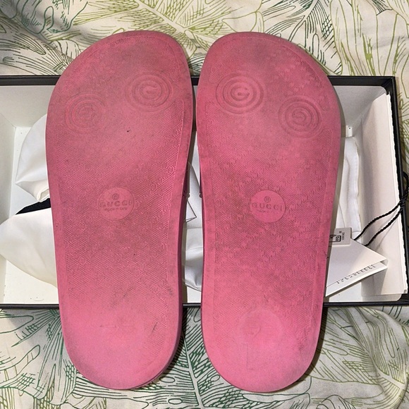 Gucci Logo Rubber Slide/ OBO - Picture 4 of 6
